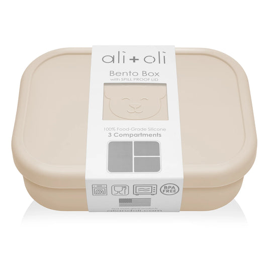 Reusable Silicone Bento Box - 3 Compartments - Leakproof - Coco