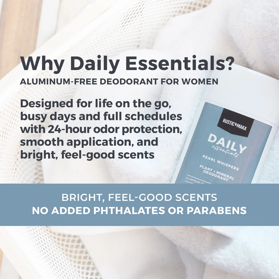 Pearl Whispers Natural Deodorant - Baking Soda-Free