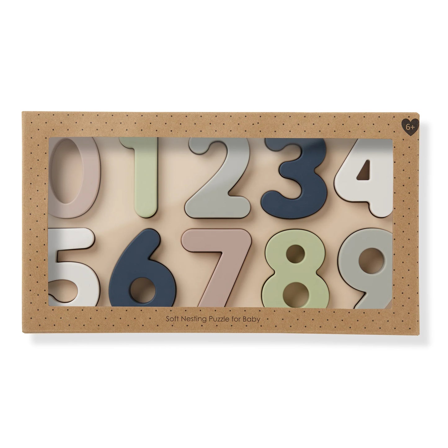 Large Number Soft Silicone Puzzle for Toddlers - 6m+