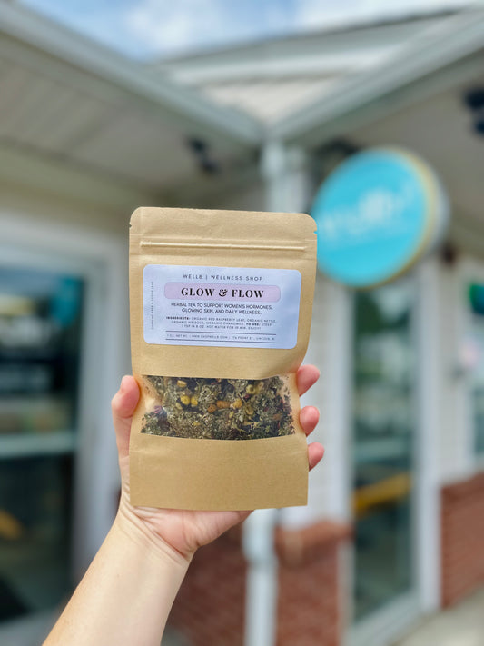 Wellb Glow & Flow - Organic Loose Leaf Herbal Tea for Women’s Health