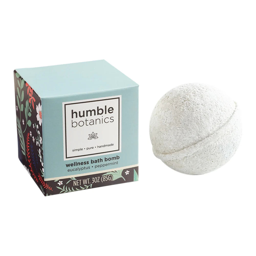 Wellness Bath Bomb - Eucalyptus, Peppermint & French Green Clay