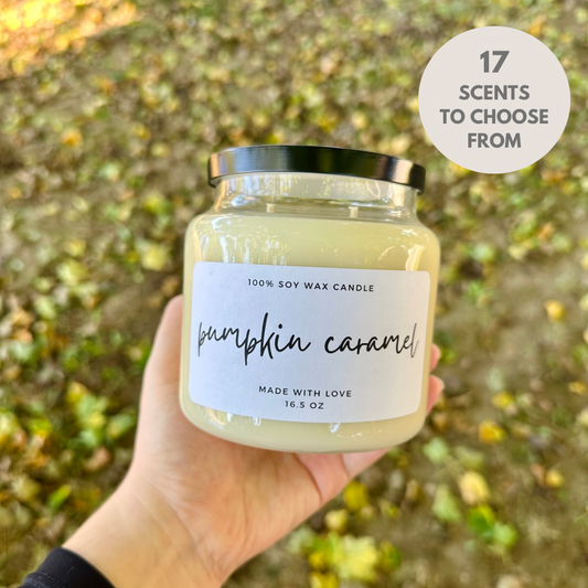 100% Soy Wax Candles - 17 Scents to Choose From - 16.5 oz.