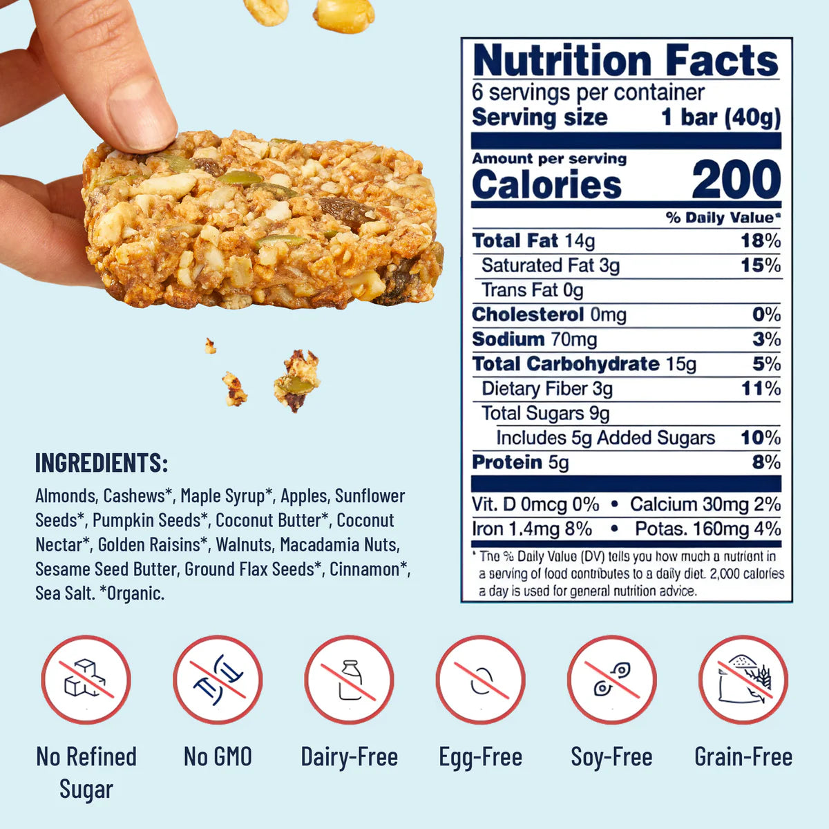 Apple Cinnamon Crisp Snack Bar