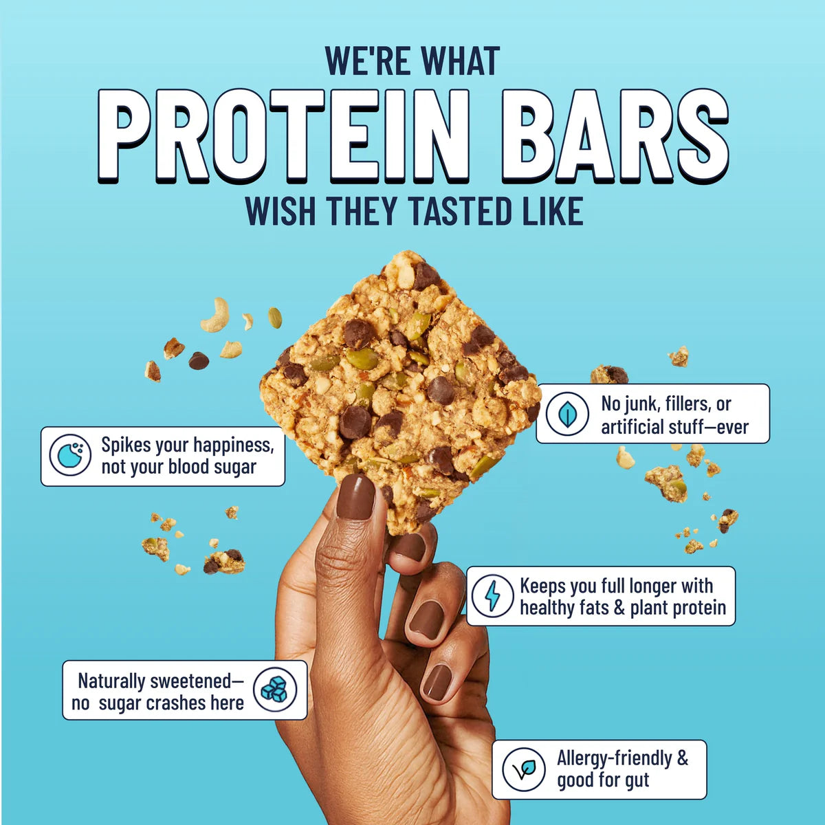Dark Chocolate Chip Snack Bar