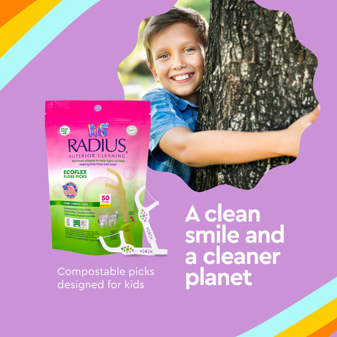 Kids EcoFlex Floss Picks