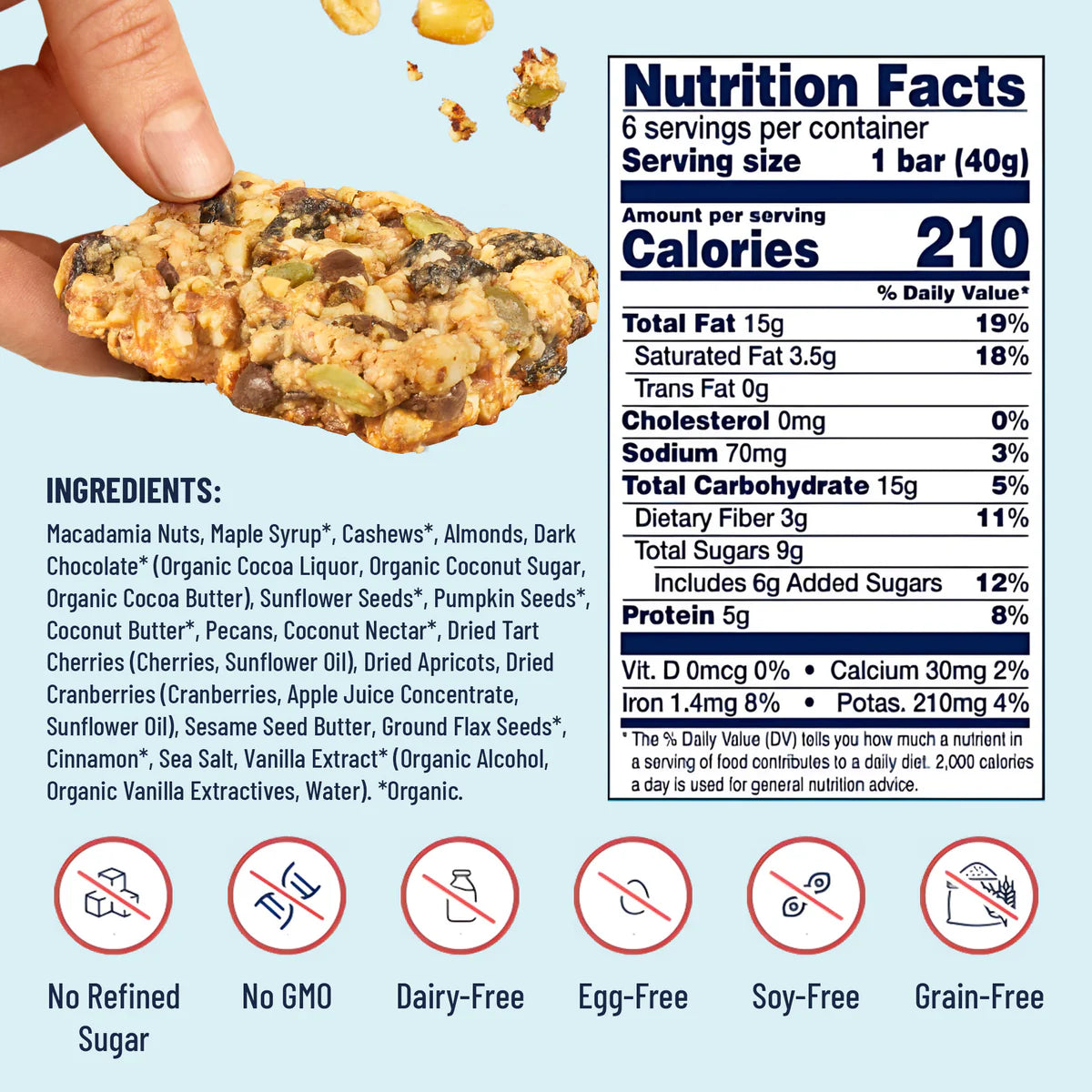 Macadamia Chocolate Snack Bar