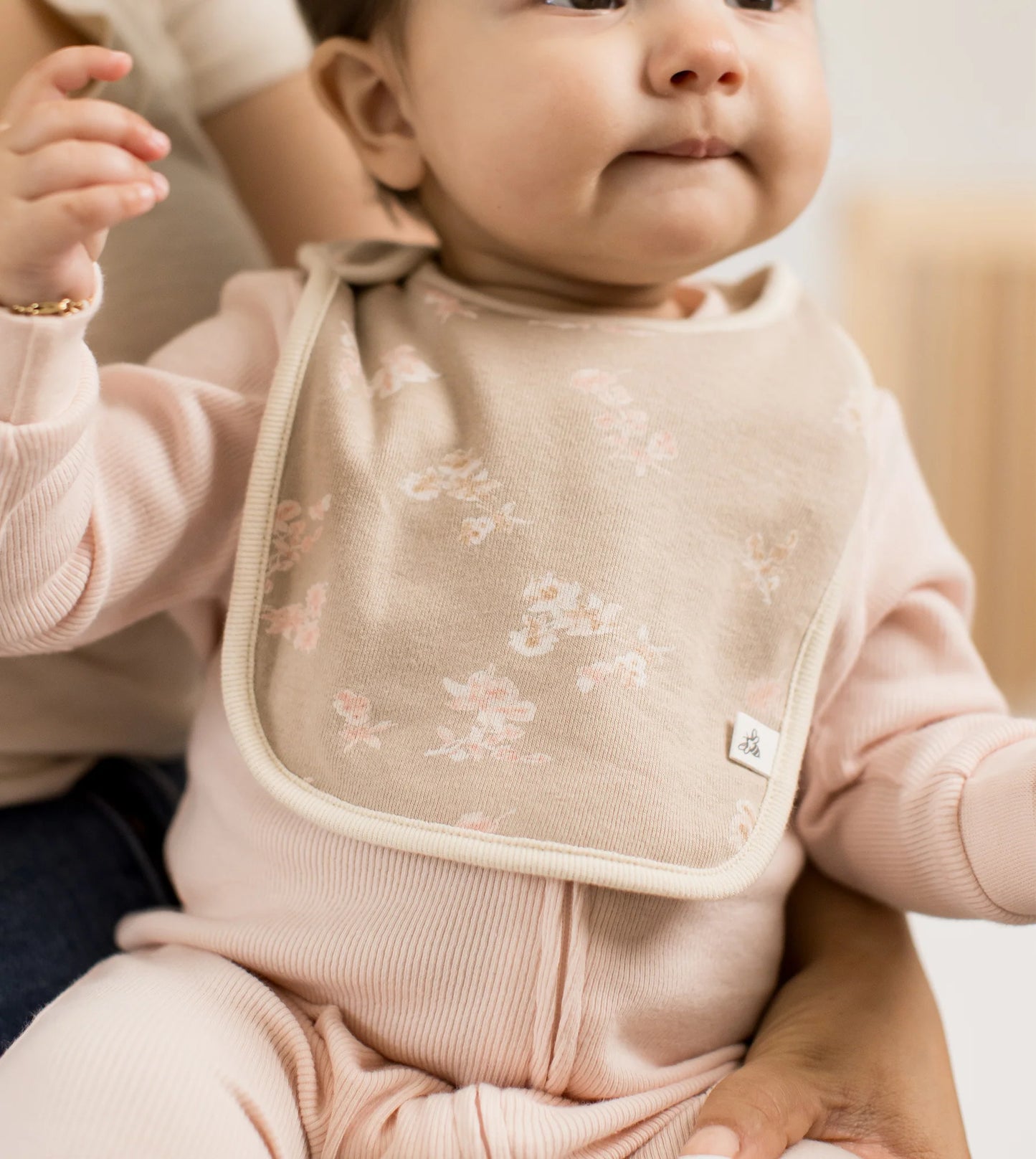 Whimsical Floral Organic Cotton Baby Bibs - 5 pack