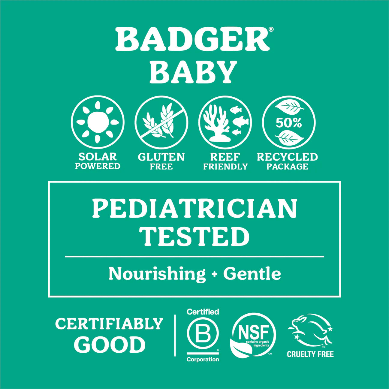 Badger Baby Mineral Sunscreen Cream - SPF 40