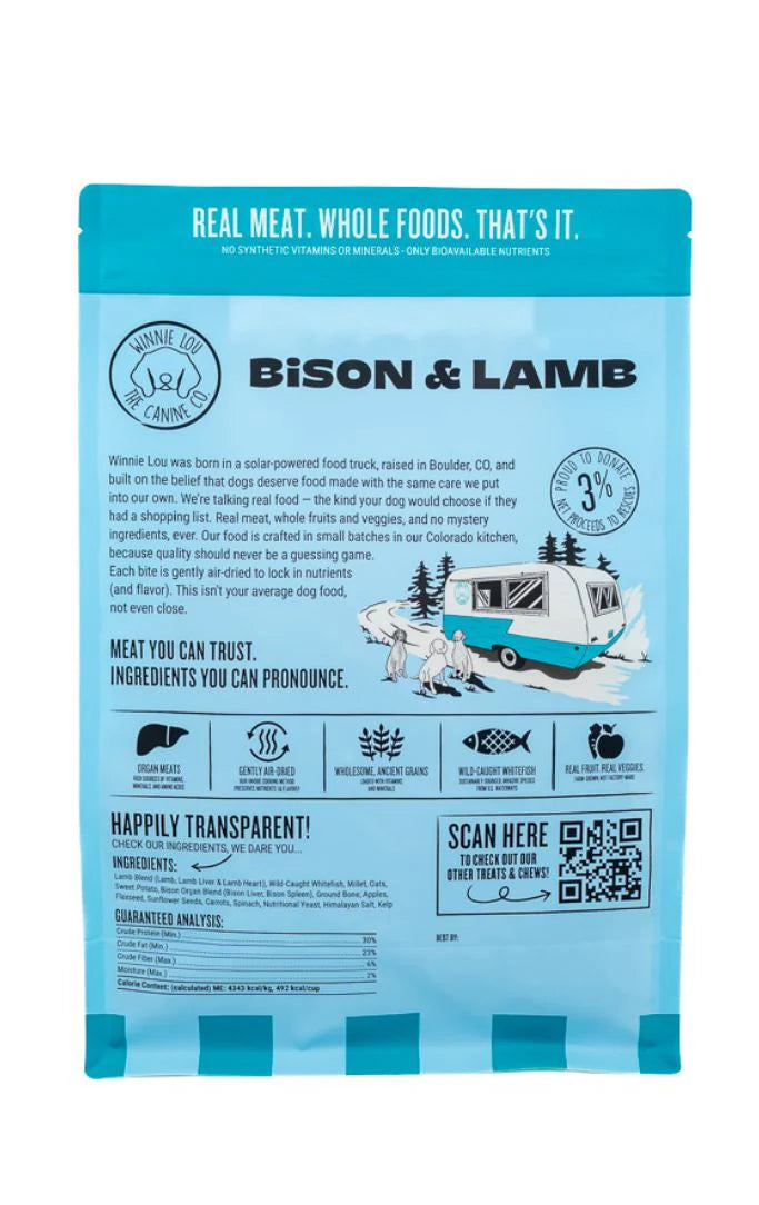 Bison & Lamb Air-Dried Dog Food
