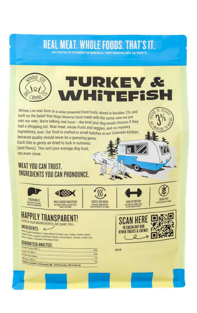 Turkey & Whitefish Air-Dried Dog Food