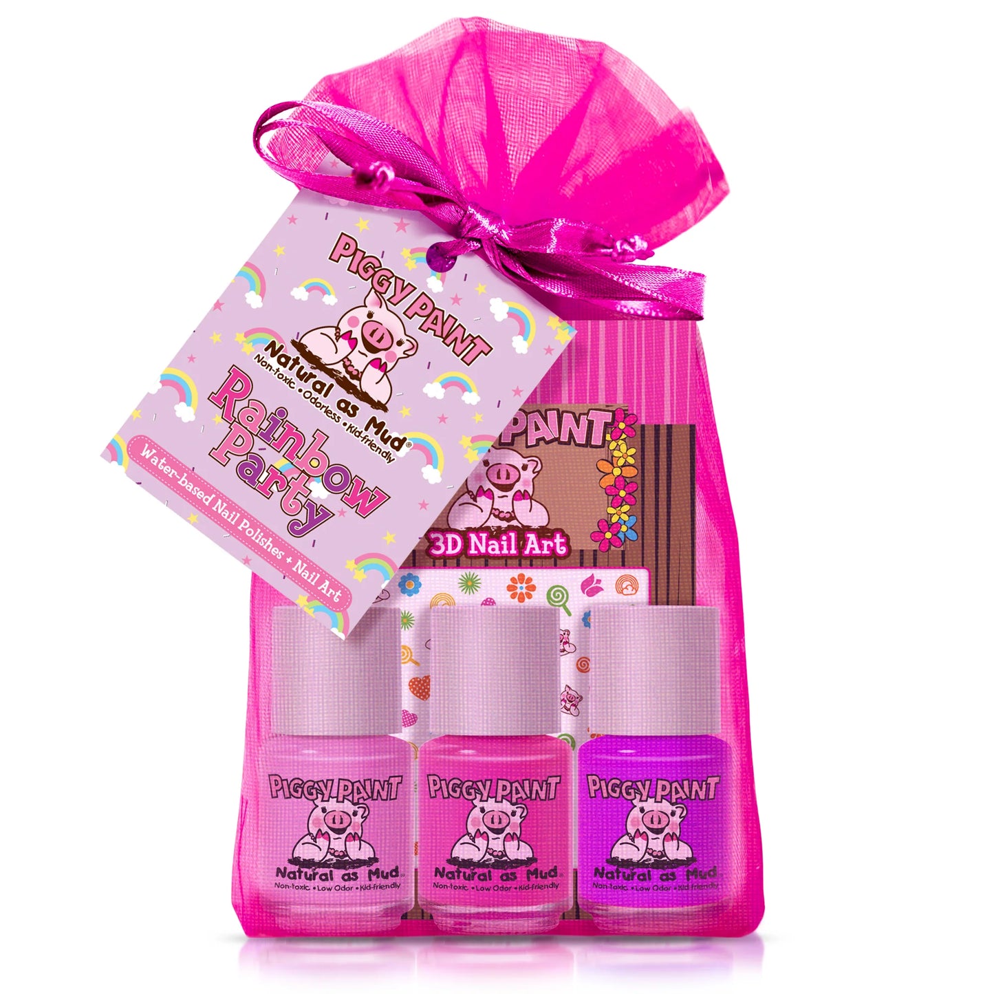 Rainbow Party Gift Set - Kids Non-toxic Nail Polish