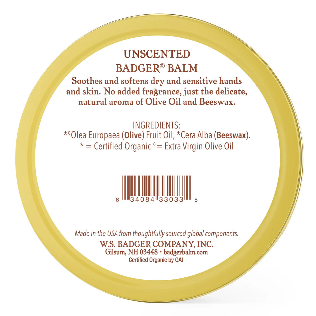 Badger Balm Unscented - For Sensitive Dry Skin