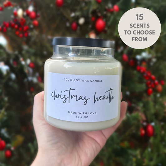 100% Soy Wax Candles - 15 Scents to Choose From - 16.5 oz.