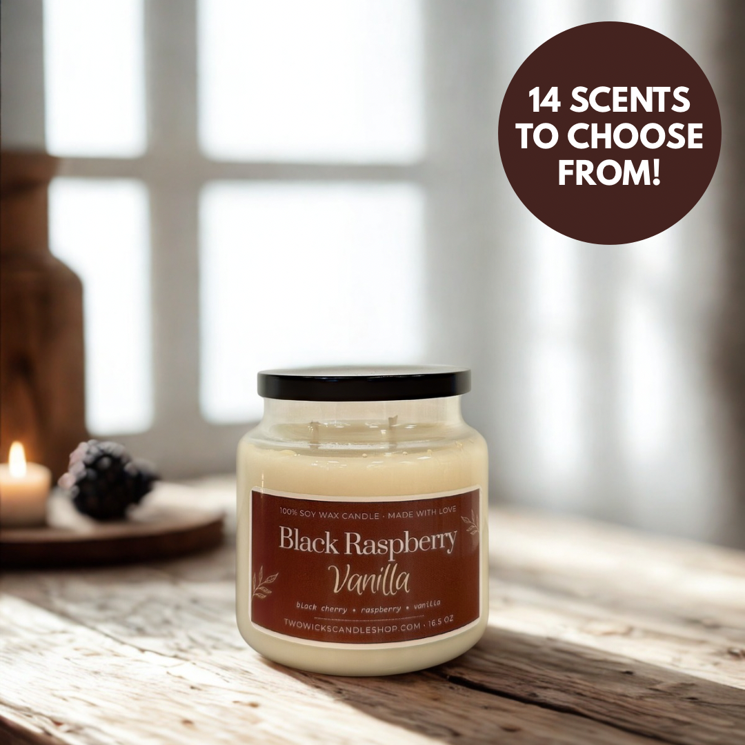 100% Soy Wax Candles - 14 Scents to Choose From - 16.5 oz.