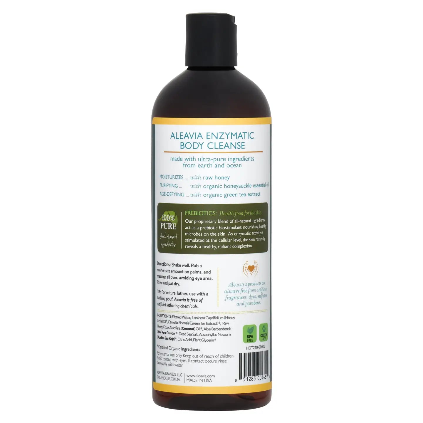 Green Tea Honeysuckle Body Cleanse - Prebiotic Body Wash