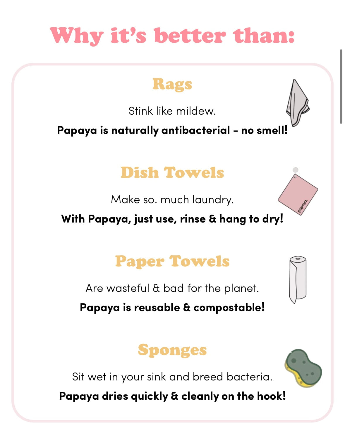 Mod Papayas - Reusable Paper Towels