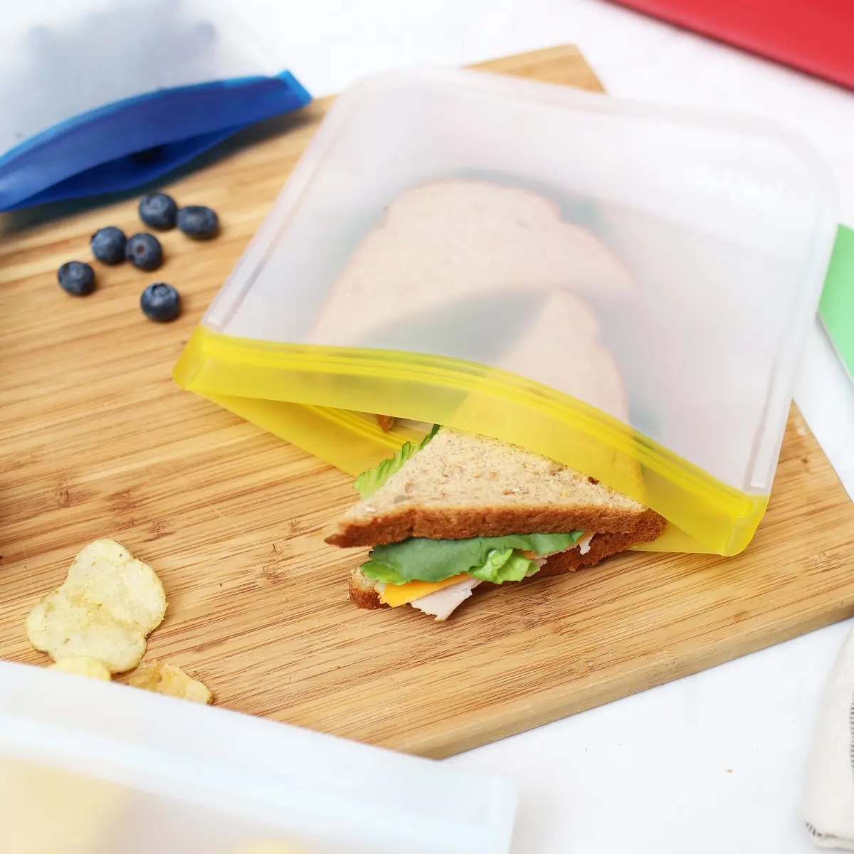 (Re)Zip Flat Lunch Leakproof Reusable Storage Bag 5-pack