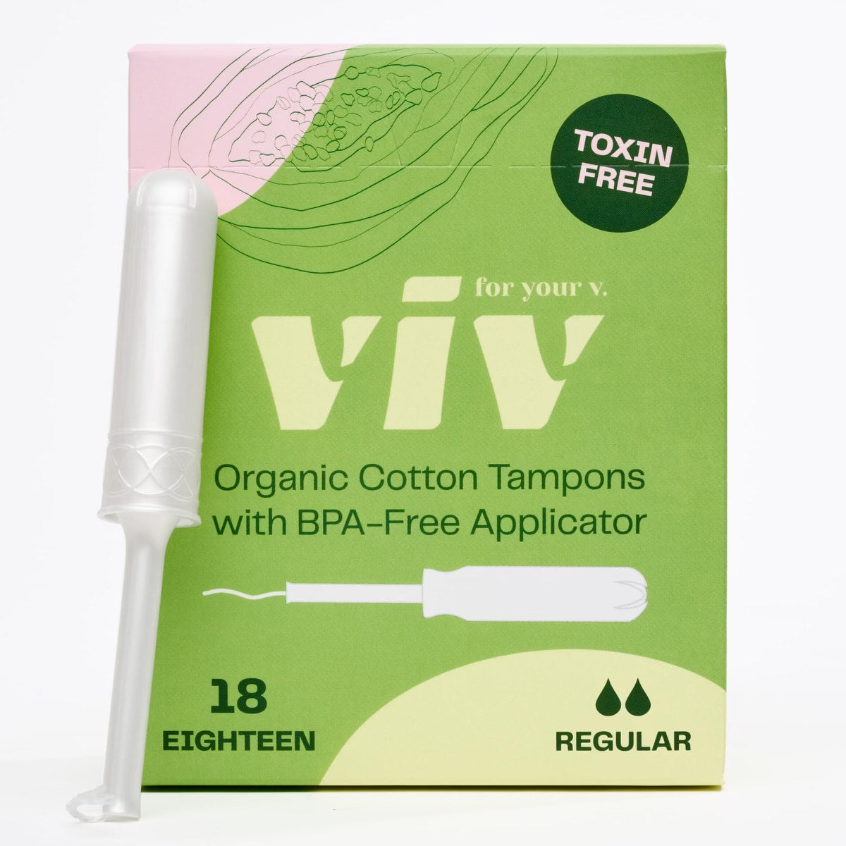 Organic Cotton Tampons - Regular